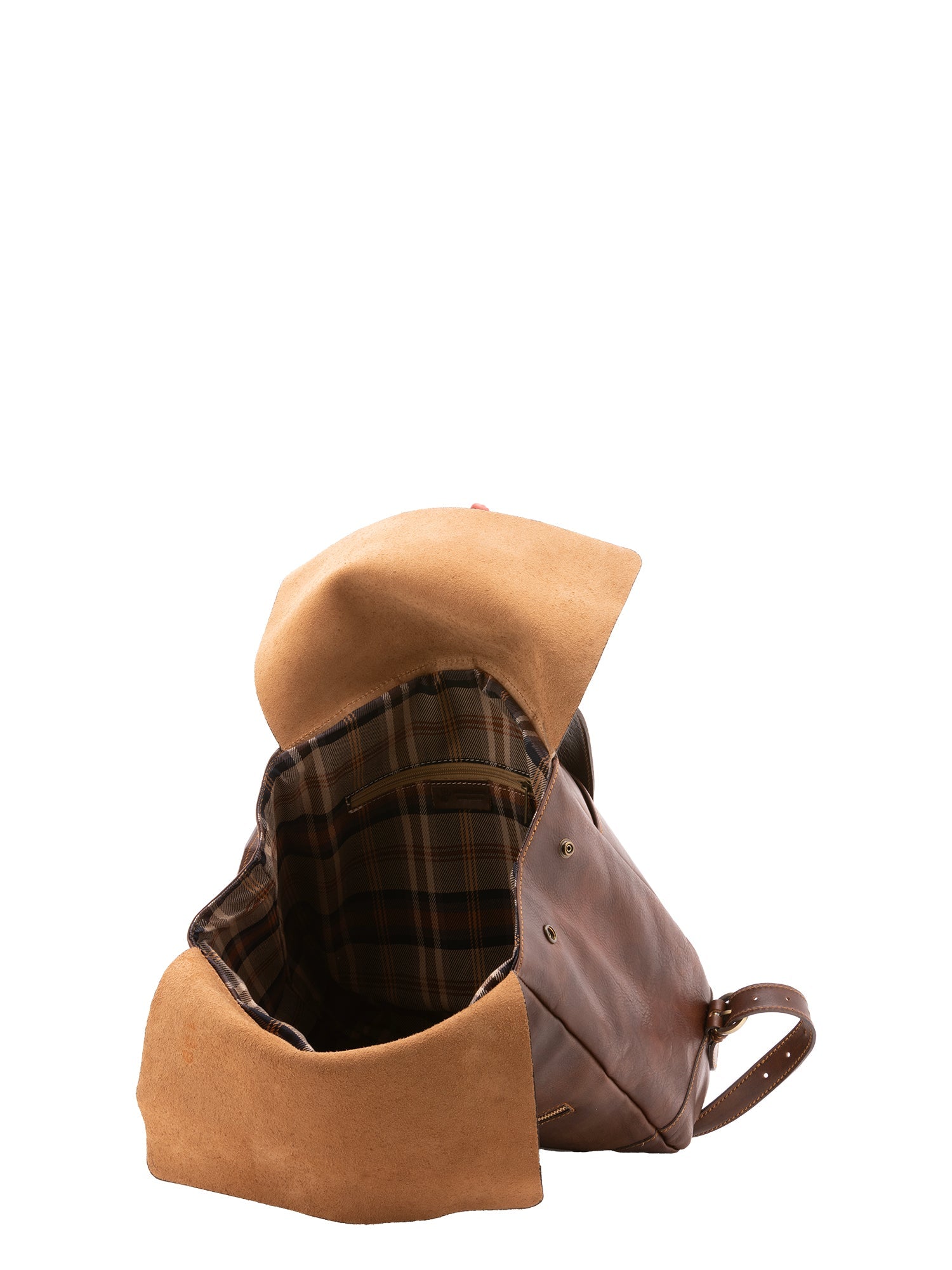 Zaino unisex in vera pelle 100% cotone 4590-TESTA DI MORO Alessia Firenze