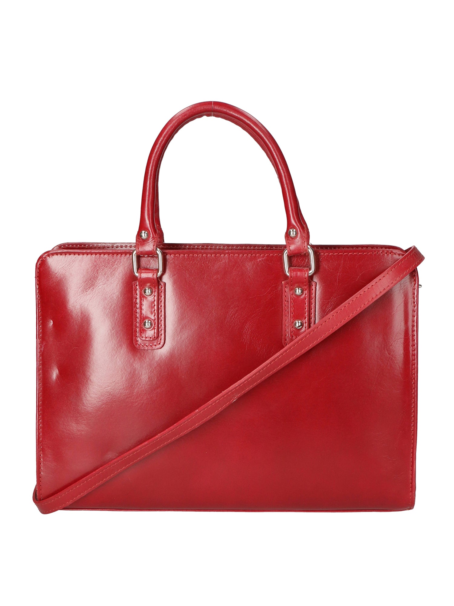 Fabrizia Borsa a mano da donna Vera pelle 9047-ROSSO RED Chiara Ferretti
