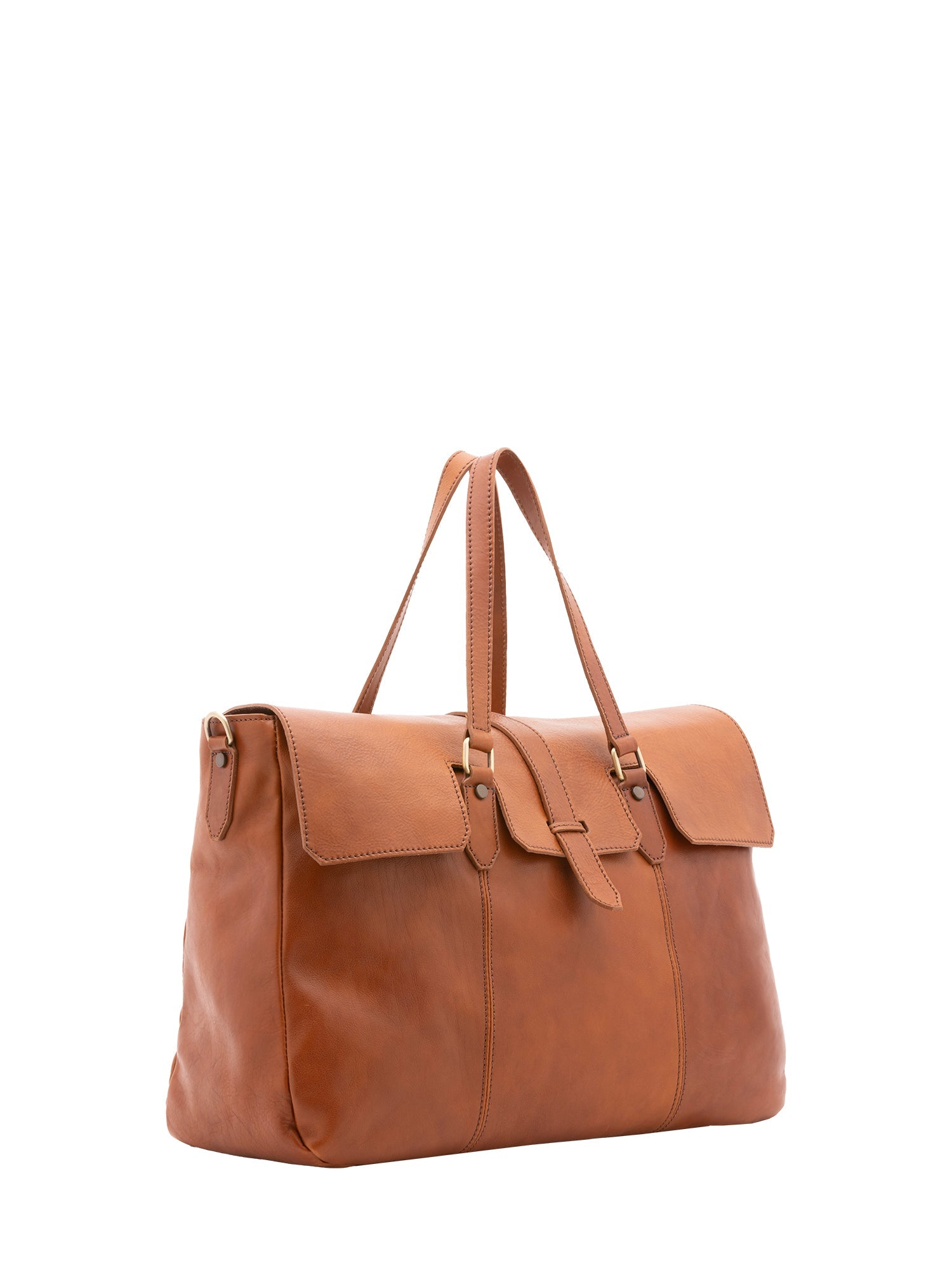 Borsa da viaggio unisex in vera pelle 100% cotone 4066-MIELE Alessia Firenze