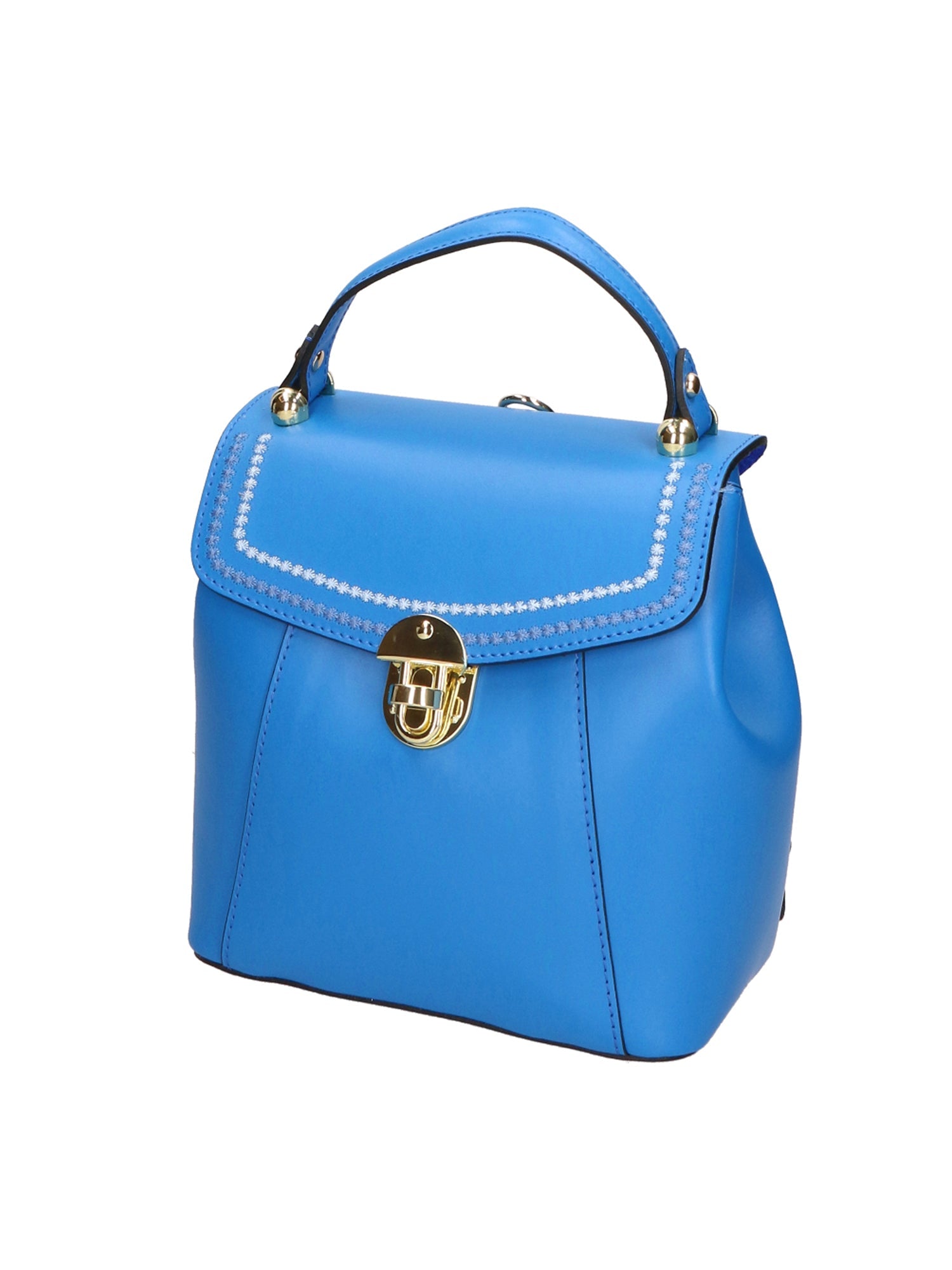 Giuditta Borsa a mano da donna 100% pelle 05937-L222 BLU ASTER Chiara Ferretti