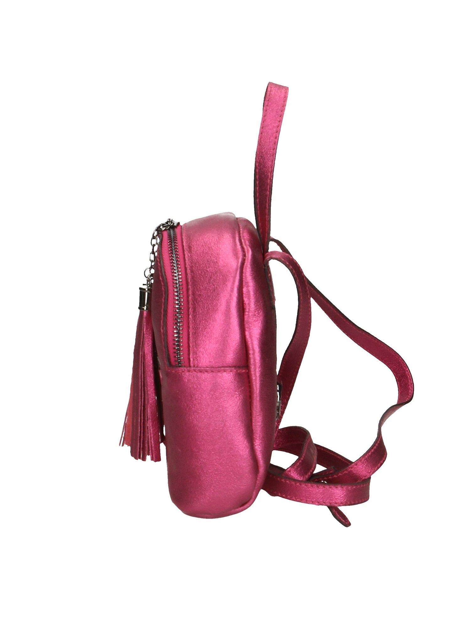 Morgana Damenrucksack aus echtem Leder, hergestellt in Italien, 16 x 17 x 5 cm