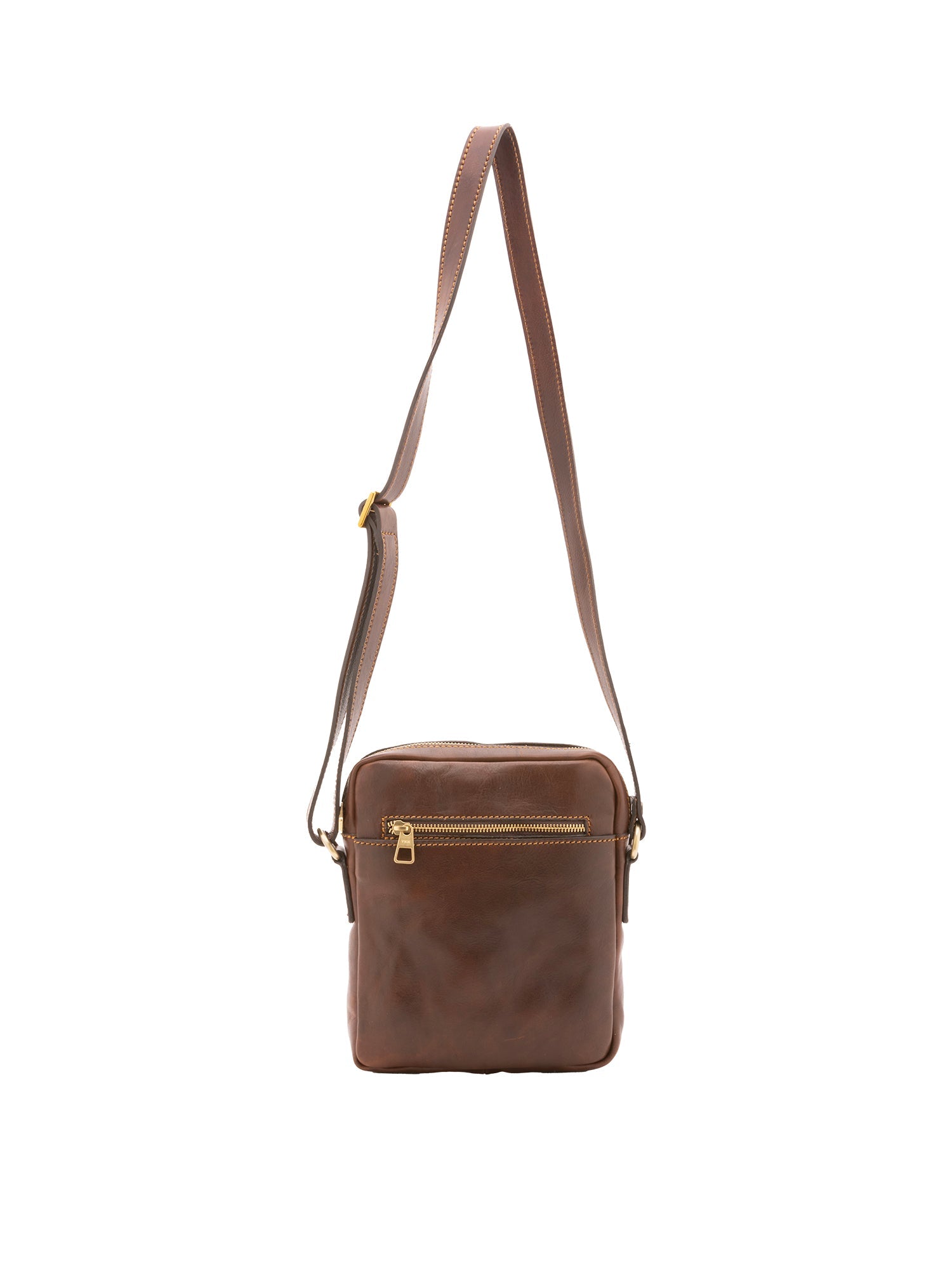 Borsa a tracolla uomo vera pelle Made in Italy 4313-TESTA DI MORO Alessia Firenze