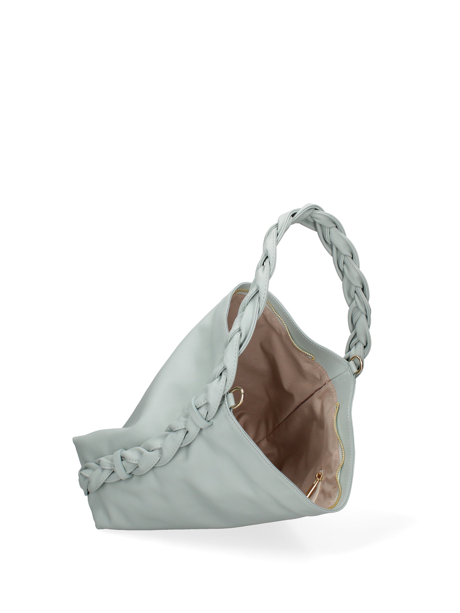 Damen-Schultertasche aus echtem Leder, hergestellt in Italien, 31 x 26 x 12 cm