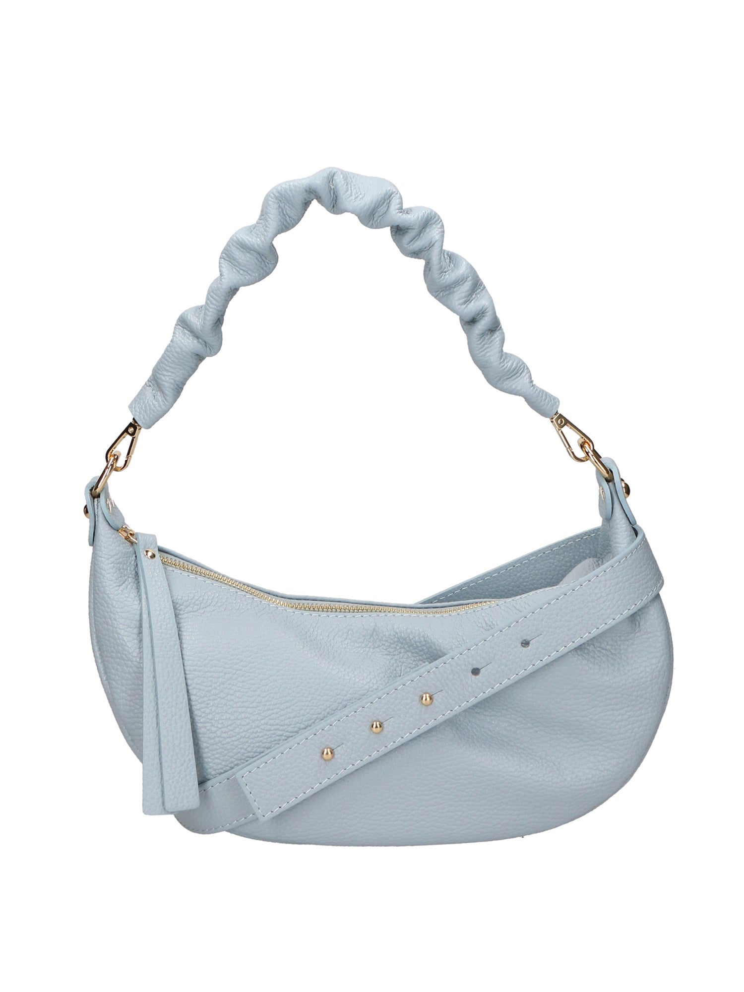 Ida Borsa a spalla da donna Vera pelle 05916-C92 CIELO Chiara Ferretti