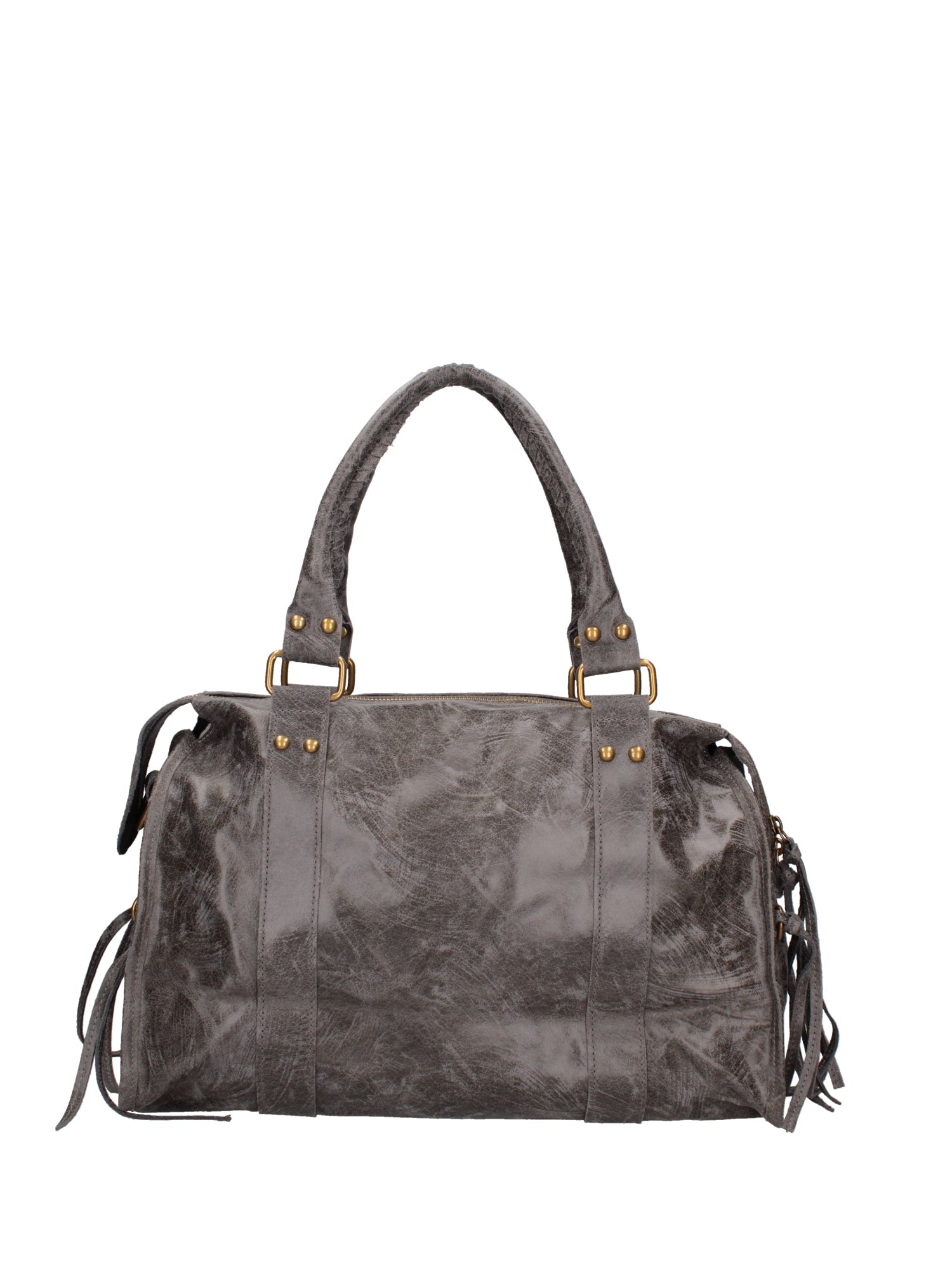 Elara Borsa a spalla da donna Vera pelle 06090-042 GRIGIO SCURO Chiara Ferretti