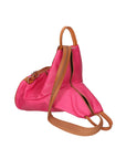 Erika Zaino da donna in vera pelle Casual 80072-FUXIA-CUOIO Chiara Ferretti