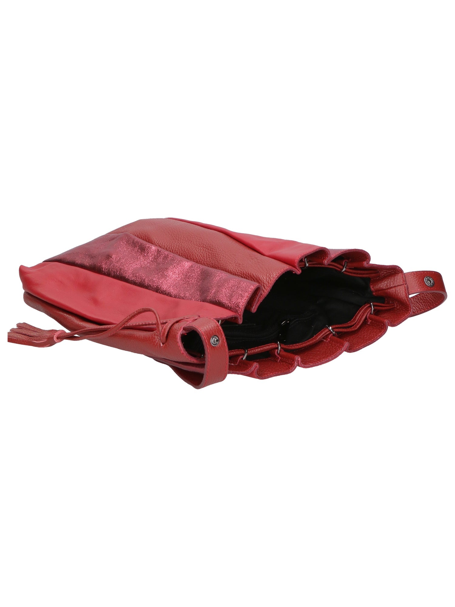 Nunzia Borsa a spalla da donna Vera pelle 576042-ROSSO RED Chiara Ferretti