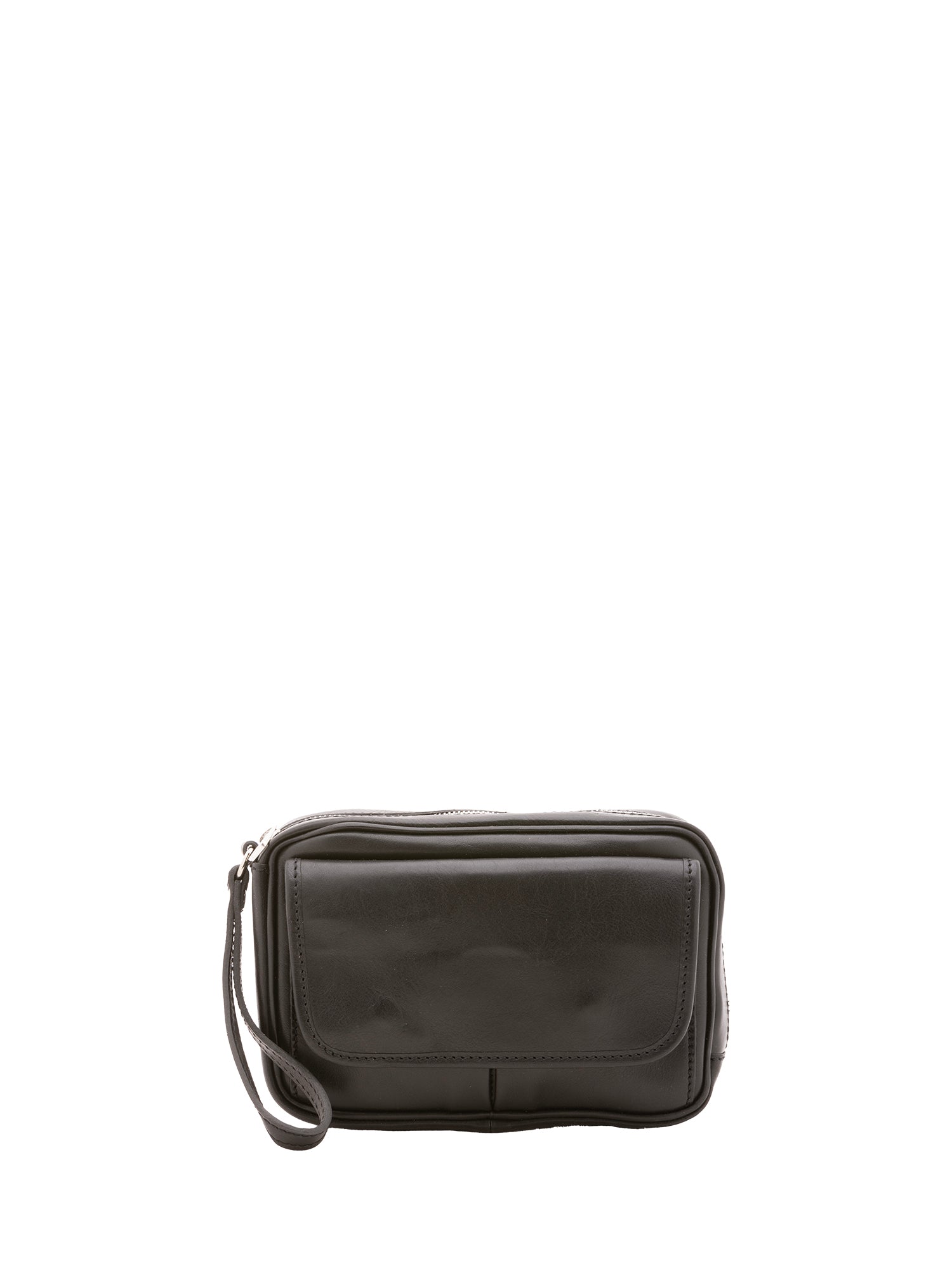 Pochette da donna in vera pelle Made in Italy 4414-NERO Alessia Firenze
