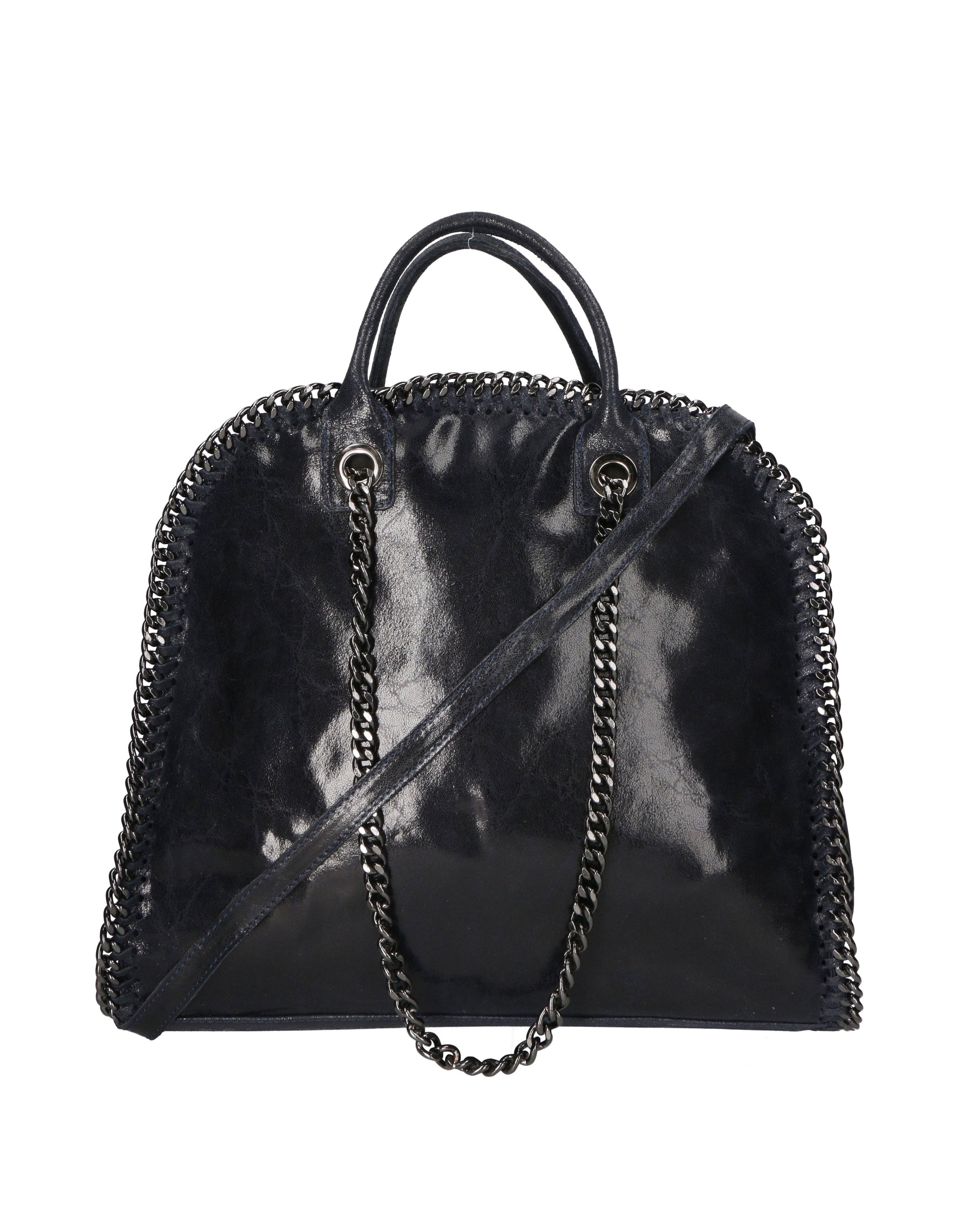 Erebea Borsa a mano da donna Vera pelle 80020-BLU Chiara Ferretti