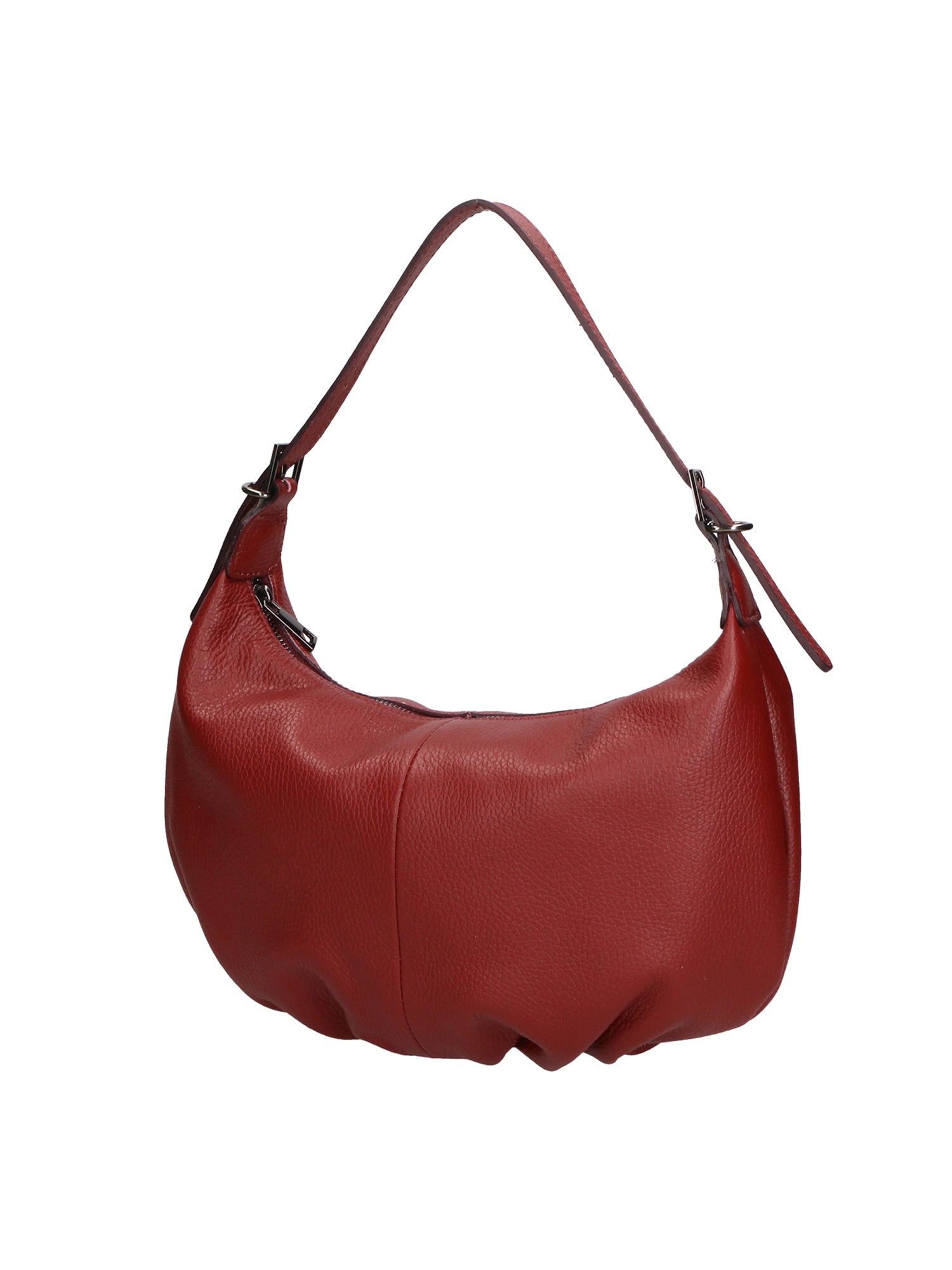 Licia Borsa a spalla da donna Vera pelle 06512-ROSSO SCURO Chiara Ferretti