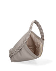 Damen-Schultertasche aus echtem Leder, hergestellt in Italien, 31 x 26 x 12 cm