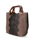 Eufemia Borsa a spalla da donna Pelle Croco Stampata 9007 1-T.MORO Chiara Ferretti