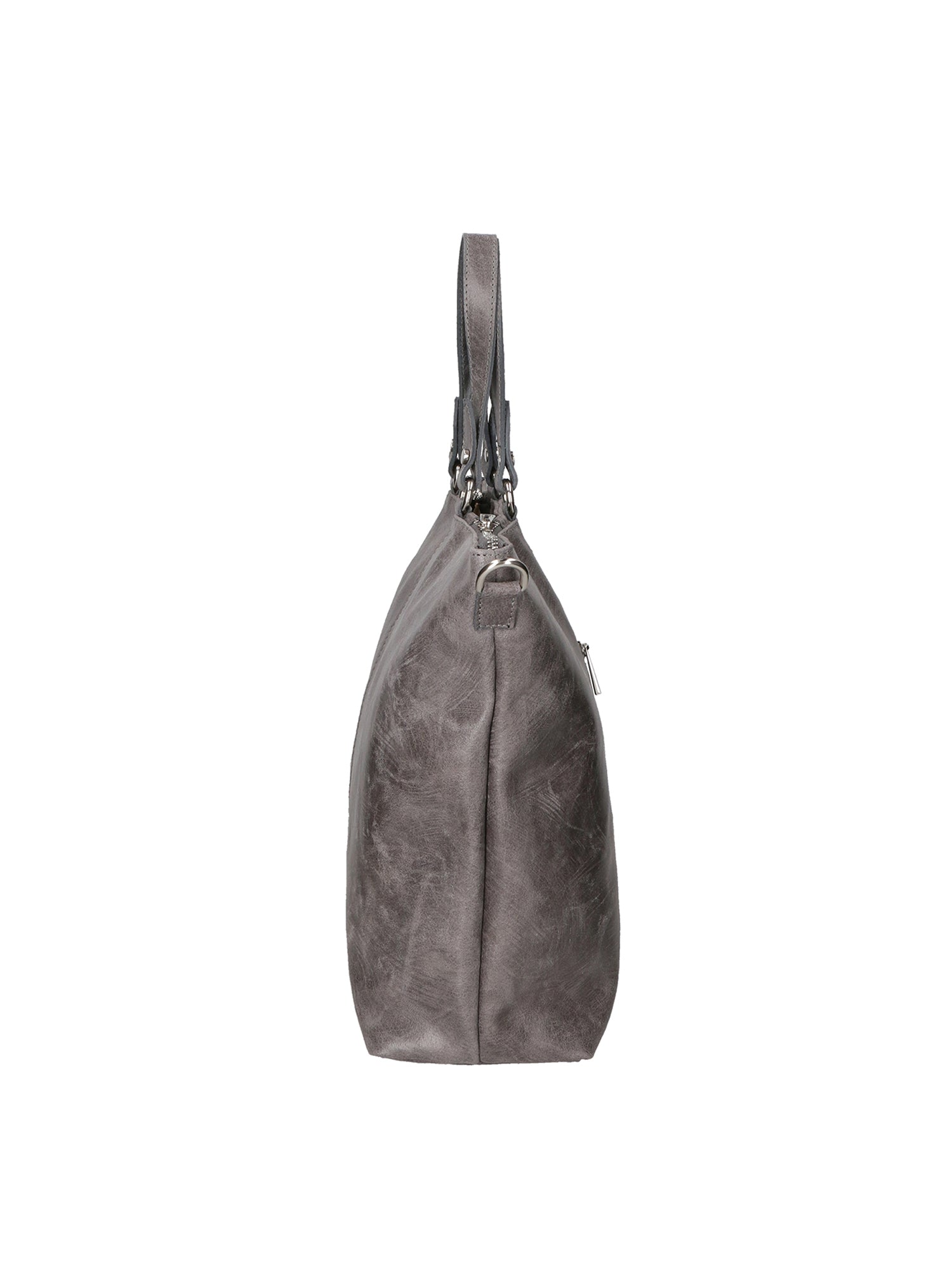 Elisamaria Borsa a spalla da donna Vera pelle 80055-GRIGIO Chiara Ferretti