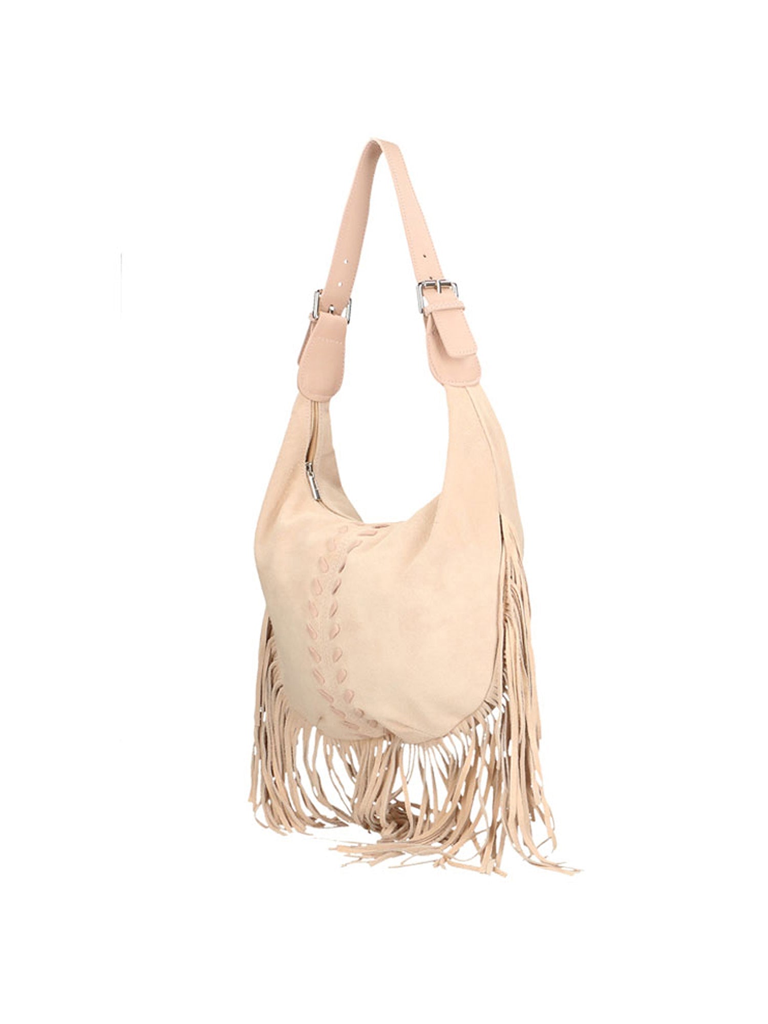 Zefira Borsa a spalla da donna Pelle Scamosciata 8630-ROSA PINK Chiara Ferretti