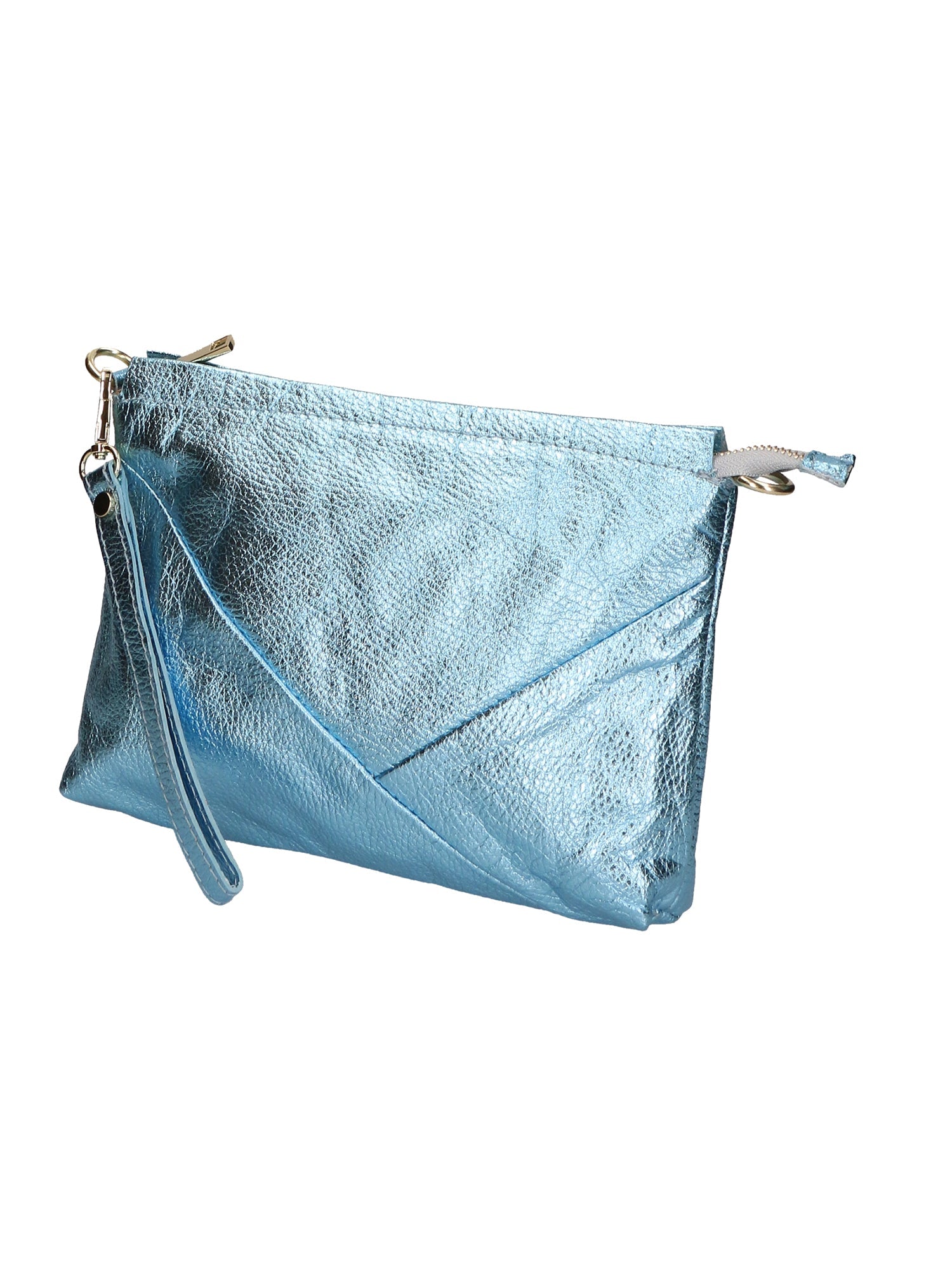 Giorgia Damen-Clutch aus echtem Leder, hergestellt in Italien, 19 x 27 x 2 cm