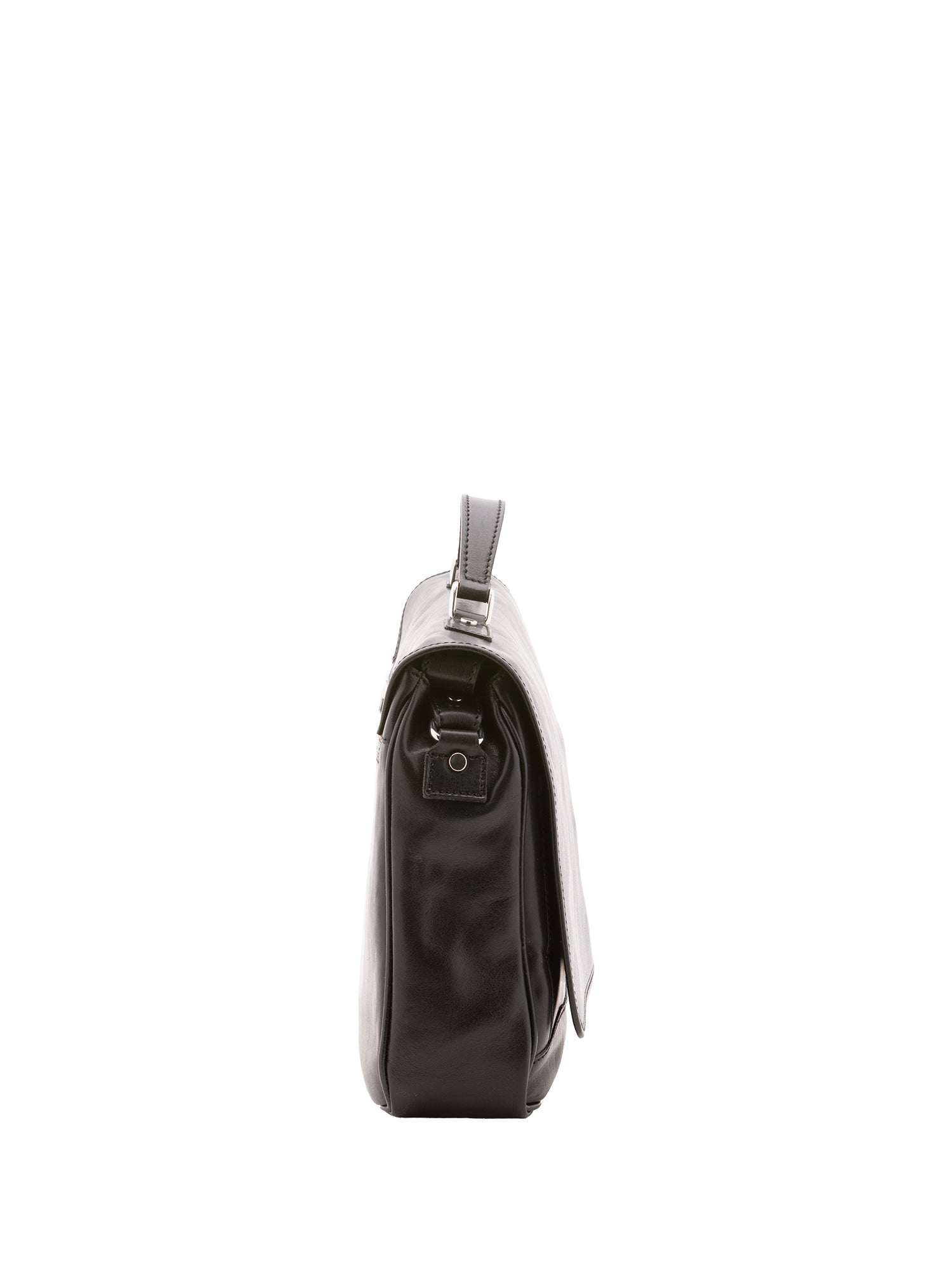 Borsa a mano unisex in vera pelle Made in Italy 4576-NERO Alessia Firenze