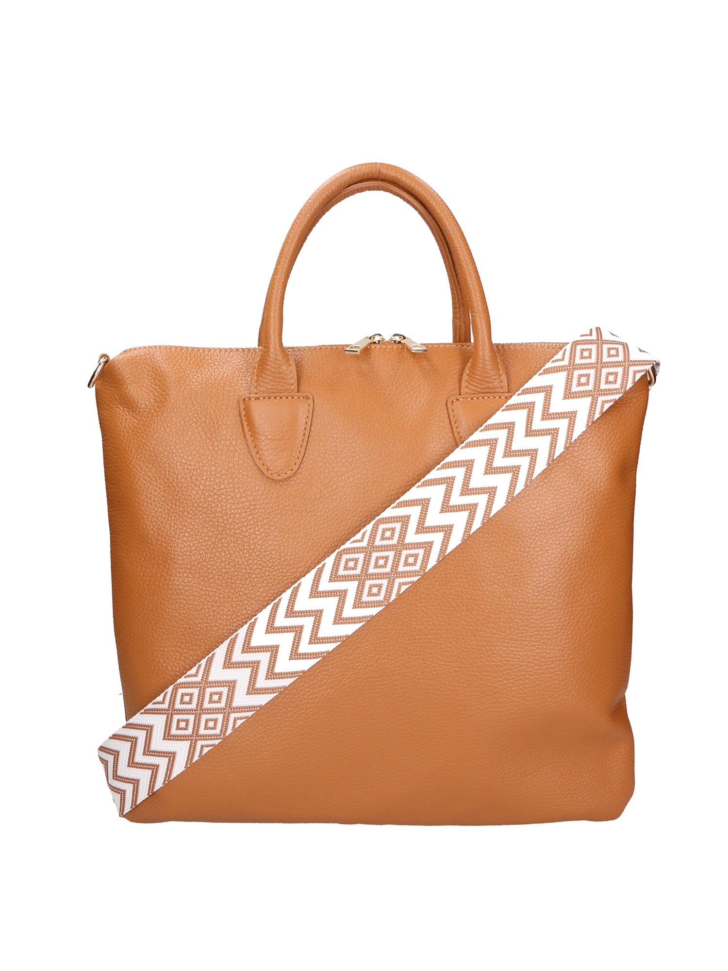 Ginny Borsa a spalla da donna Vera pelle 05981-D44 CUOIO COGNAC Chiara Ferretti
