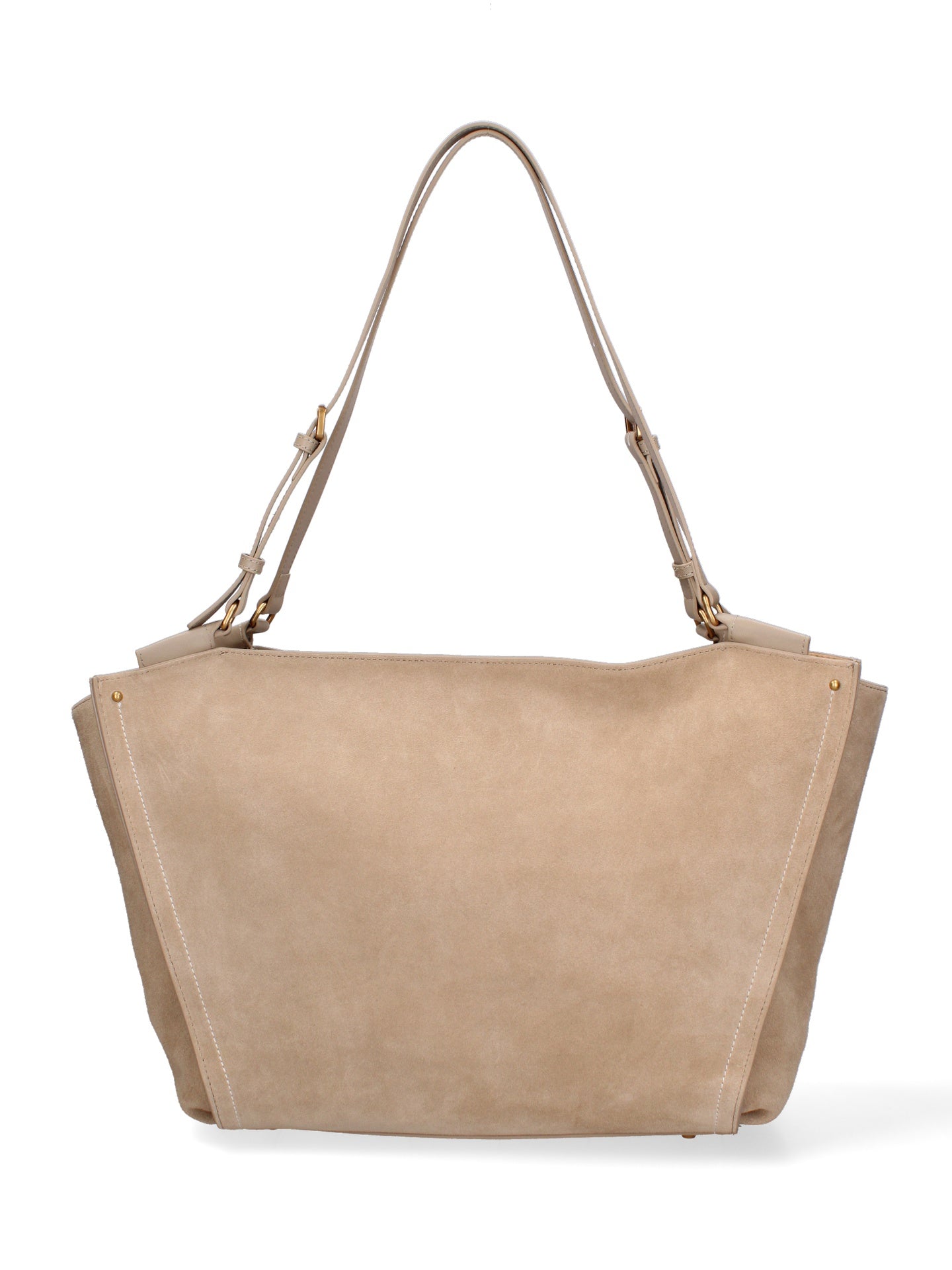Borsa a Spalla in Vera Pelle Cappuccino Chiara Ferretti