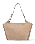 Borsa a Spalla in Vera Pelle Cappuccino Chiara Ferretti