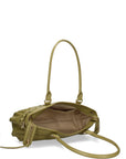 Borsa a Mano in Vera Pelle Verde