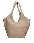Borsa a Mano in Vera Pelle Cappuccino