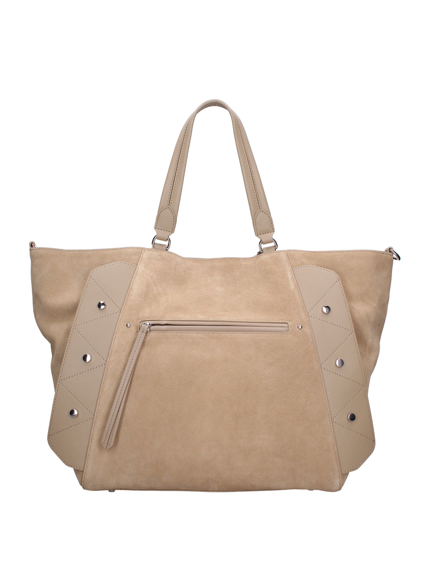 Borsa a Mano in Vera Pelle Cappuccino Chiara Ferretti