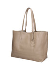 Borsa a Mano in 100% Cow Leather Cappuccino