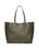 Borsa a Mano in 100% Cow Leather Verde Militare Chiara Ferretti