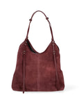 Borsa a Spalla in Vera Pelle Bordeaux Chiara Ferretti