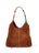 Borsa a Spalla in Vera Pelle Cuoio Scuro Chiara Ferretti