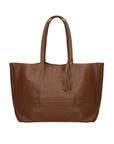 Borsa a Mano in 100% Cow Leather Bruciato Chiara Ferretti