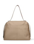 Borsa a Mano in Vera Pelle Cappuccino