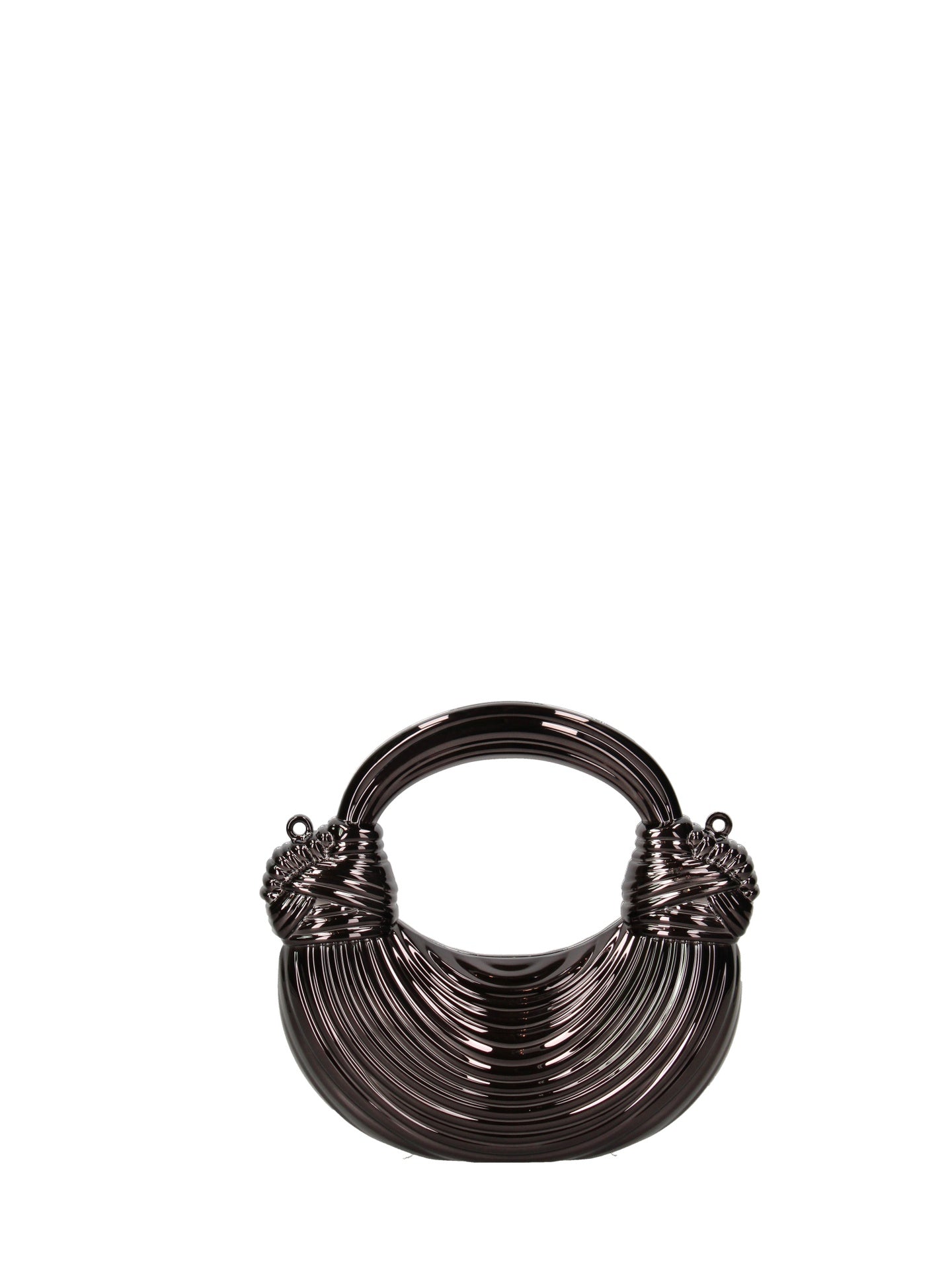 Borsa a Tracolla in Pvc Nero Chiara Ferretti