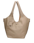 Borsa a Mano in Vera Pelle Cappuccino Chiara Ferretti