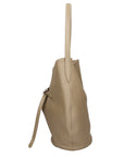Borsa a Mano in Vera Pelle Cappuccino