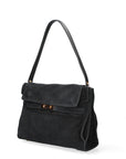 Borsa a Mano in Vera Pelle Nero