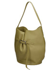Borsa a Mano in Vera Pelle Verde