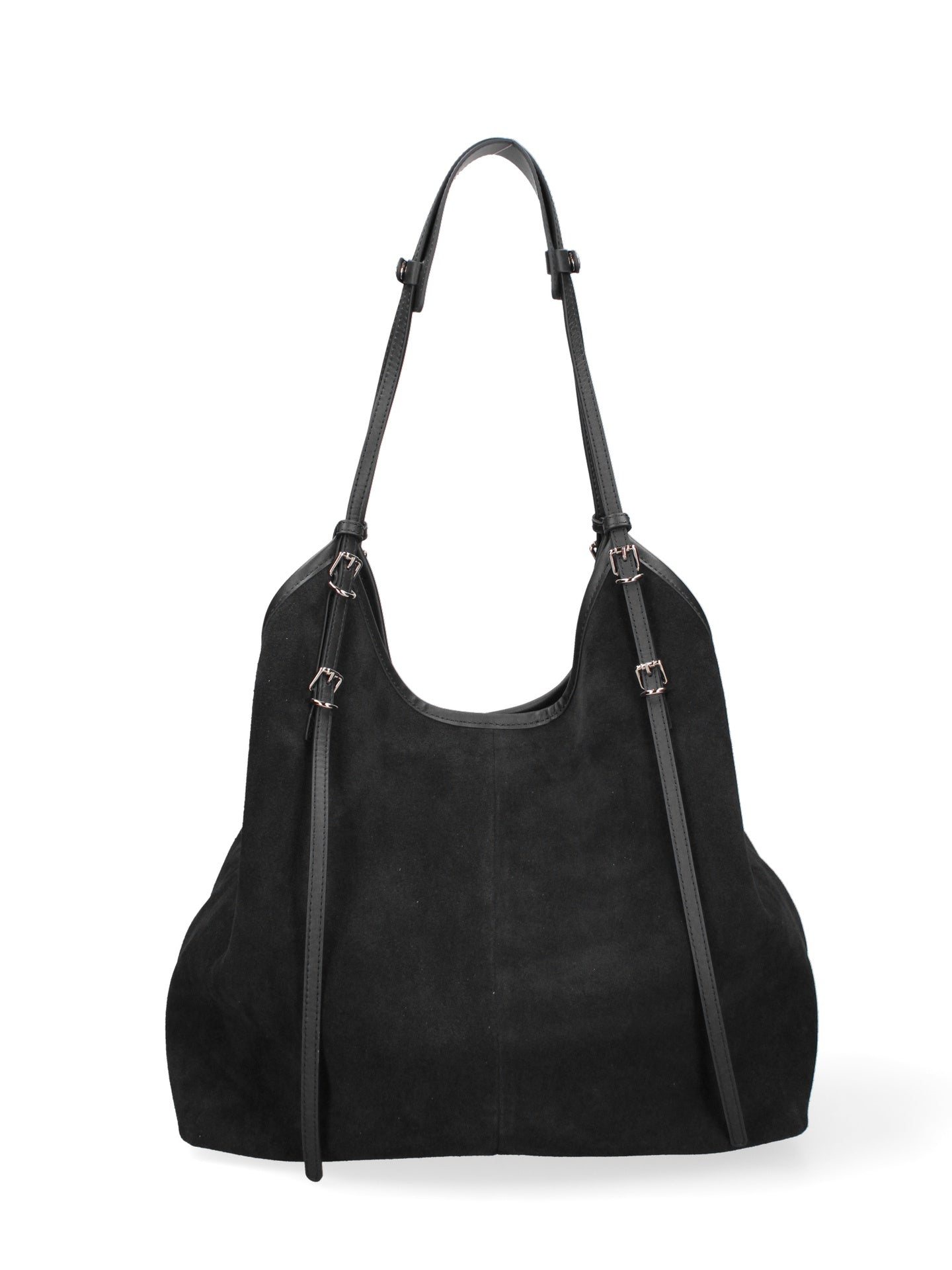 Borsa a Spalla in Vera Pelle Nero Chiara Ferretti