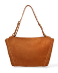 Borsa a Spalla in Vera Pelle Cuoio Scuro Chiara Ferretti