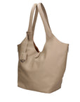 Borsa a Mano in Vera Pelle Cappuccino