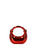 Borsa a Tracolla in Pvc Rosso Chiara Ferretti
