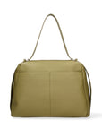 Borsa a Mano in Vera Pelle Verde