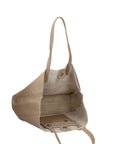 Borsa a Mano in 100% Cow Leather Cappuccino