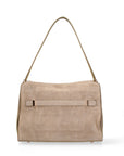 Borsa a Mano in Vera Pelle Cappuccino
