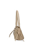 Borsa a Mano in Vera Pelle Cappuccino
