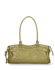 Borsa a Mano in Vera Pelle Verde