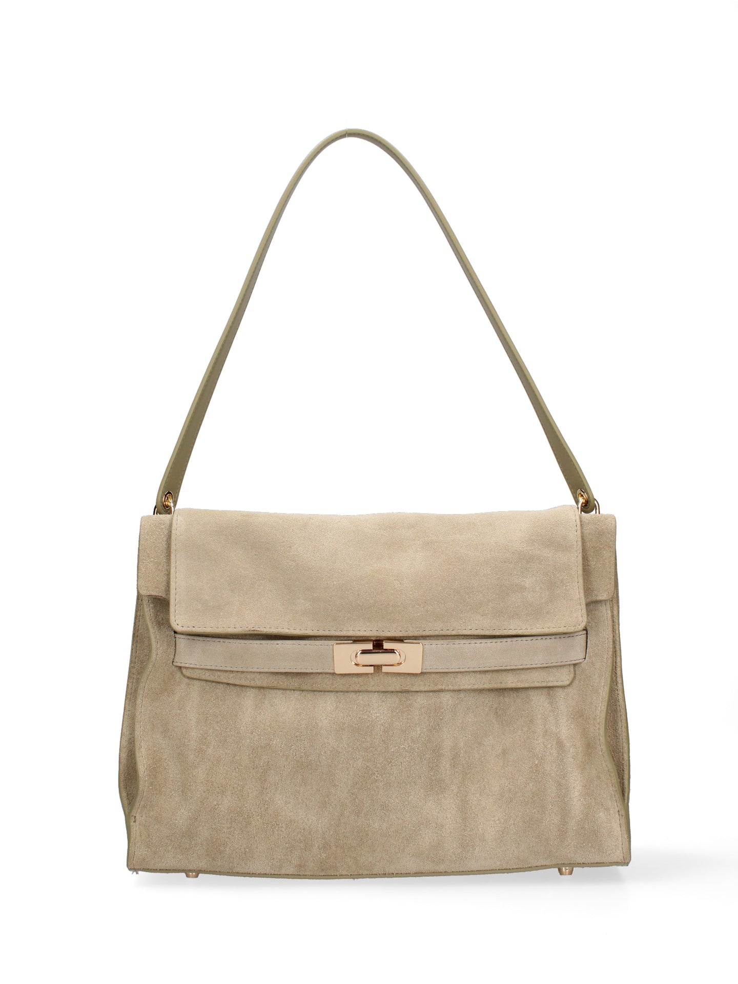 Borsa a Mano in Vera Pelle Verde Chiara Ferretti