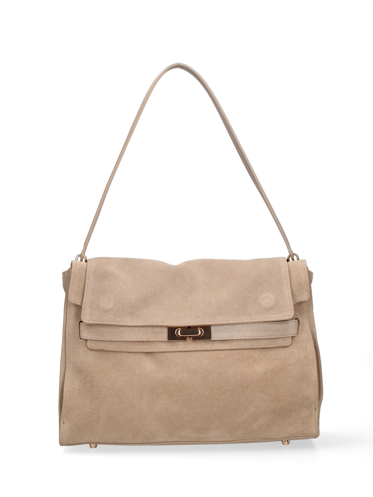 Borsa a Mano in Vera Pelle Cappuccino Chiara Ferretti