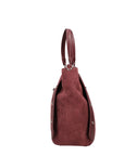 Borsa a Mano in Vera Pelle Bordeaux
