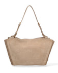 Borsa a Spalla in Vera Pelle Cappuccino